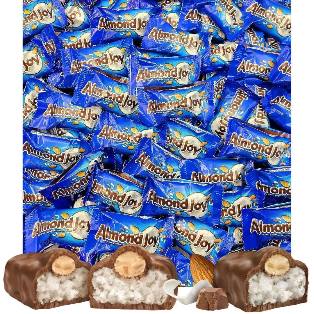 100 Individually Wrapped Pieces Coconut Almond Milk Chocolate Candy Bars X49920