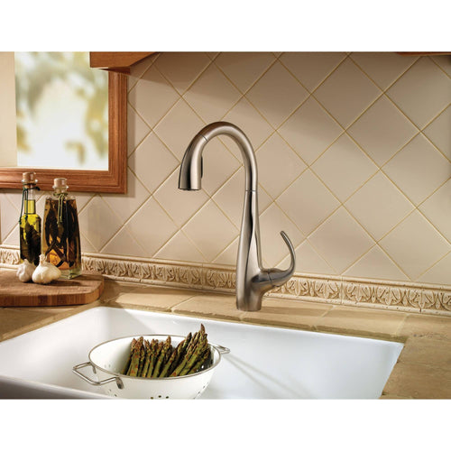 1-Handle Pull-Down Kitchen Faucet Tuscan Bronze C9653