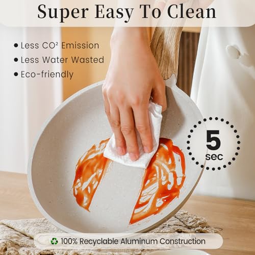 10 Pcs Non Stick Granitestone Cookware Set J62917
