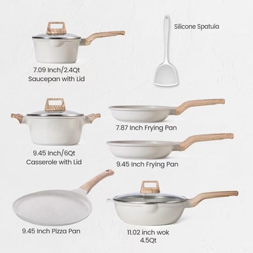10 Pcs Non Stick Granitestone Cookware Set J62917