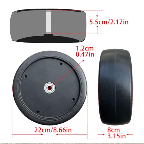 11'' Nylon Rear Tires for Power Wheels Go Kart, Pair W52935