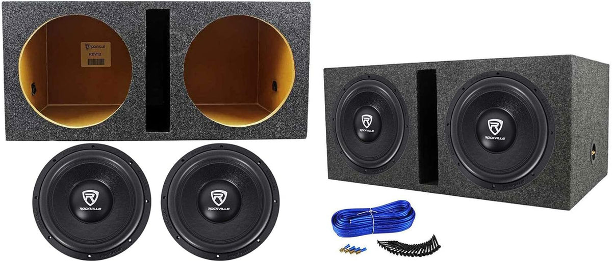 12" 4800w Car Audio Subwoofers with Vented Sub Box Enclosure D518