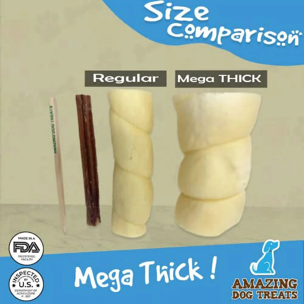 10" Beef Cheek Rolls Dog Chew M636