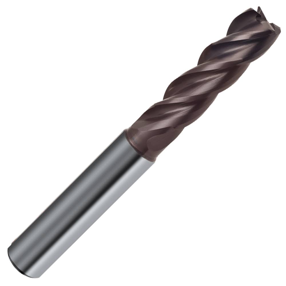 1/2x22 4FL Variable Helix Weldon Shank X-Long Carbide End Mill, nano-A Coated F991531