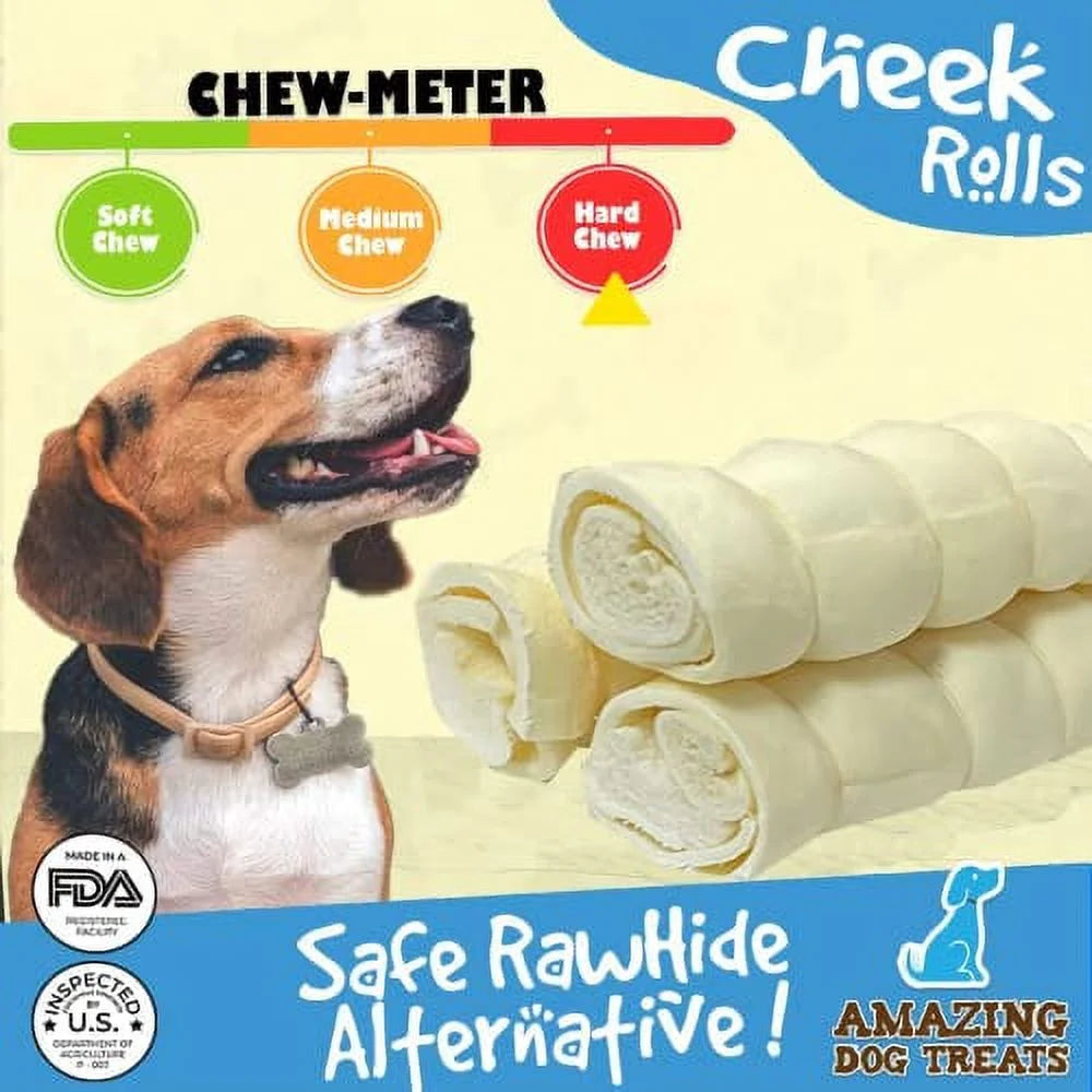 10" Beef Cheek Rolls Dog Chew M636