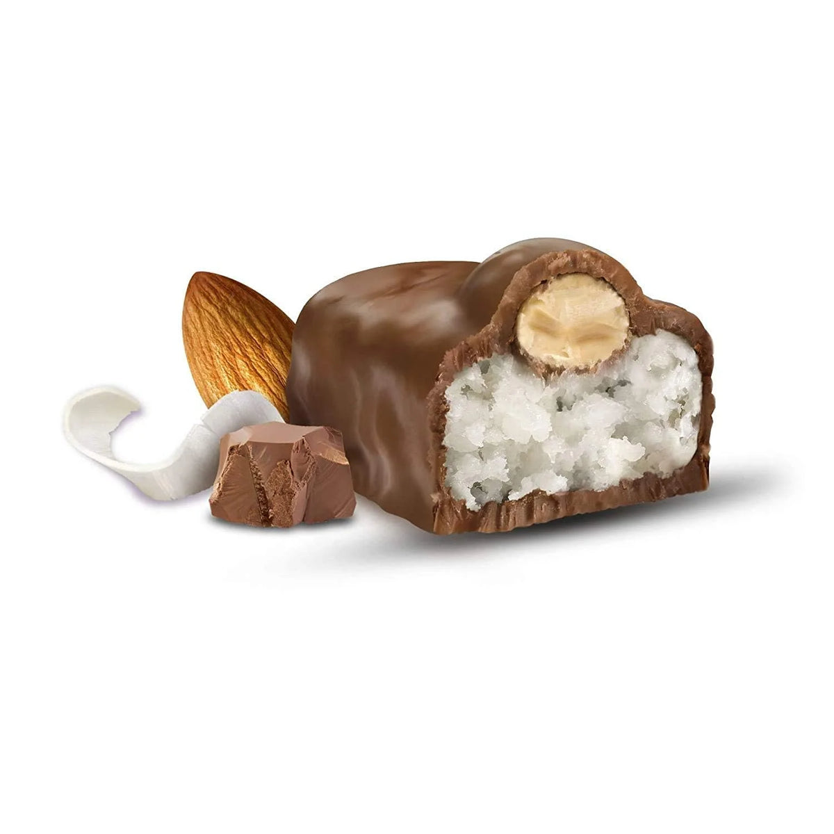 100 Individually Wrapped Pieces Coconut Almond Milk Chocolate Candy Bars X49920