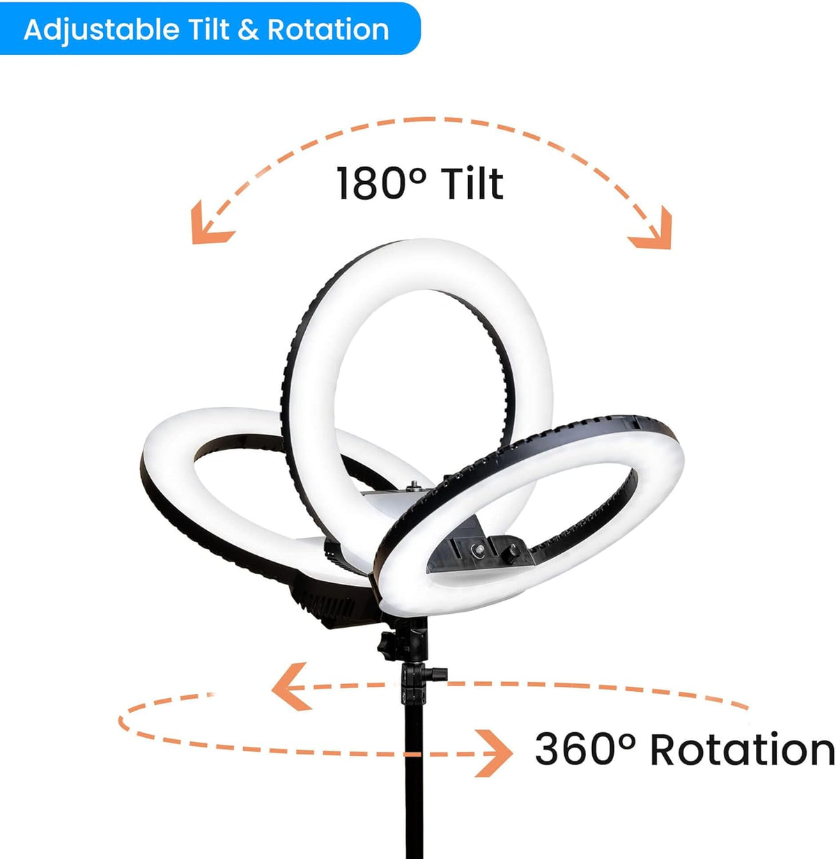 12 Cordless Bicolor Ring Light Kit with Carry Case and 6.5 ft Stand Z9882