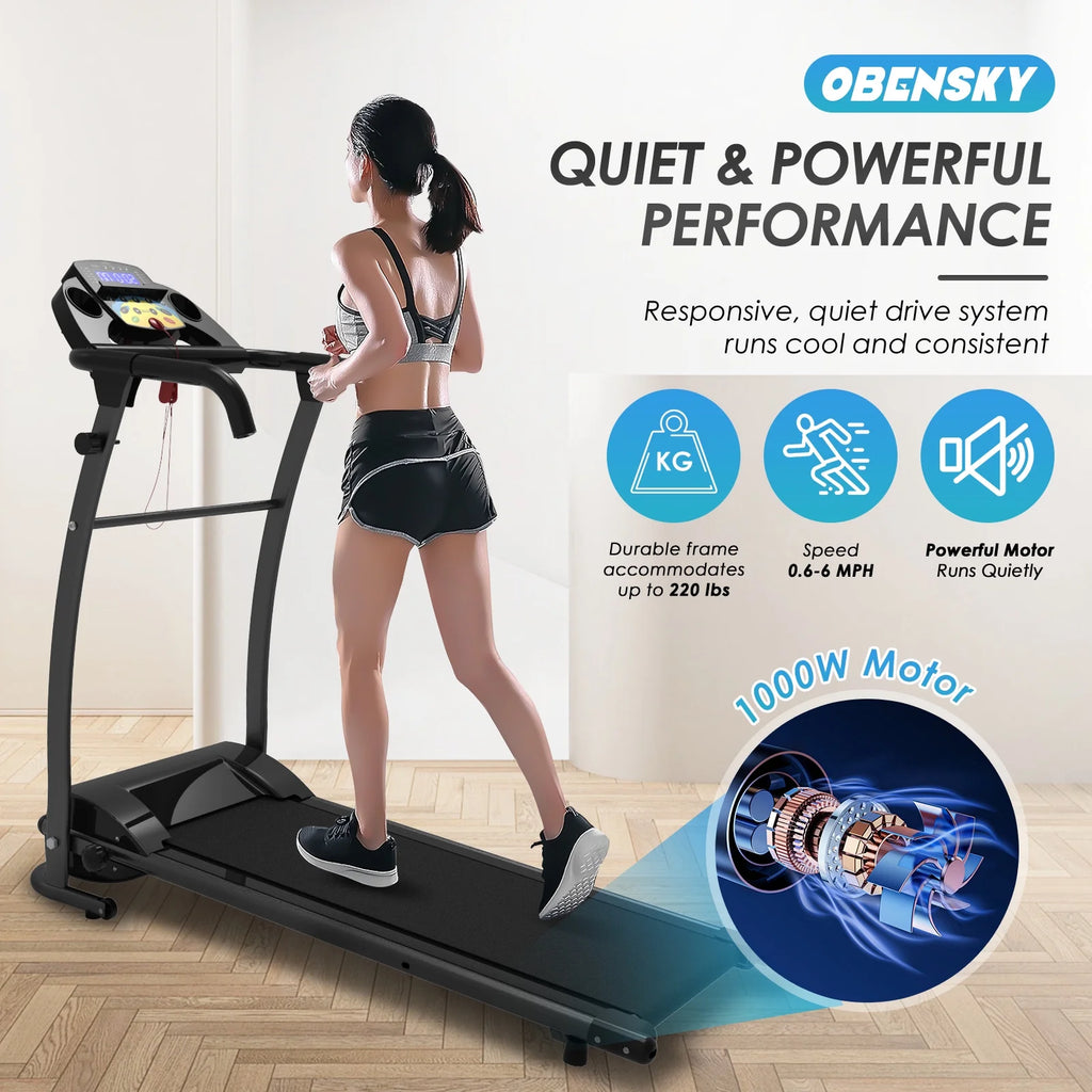 1000W Portable Foldable Treadmill X215
