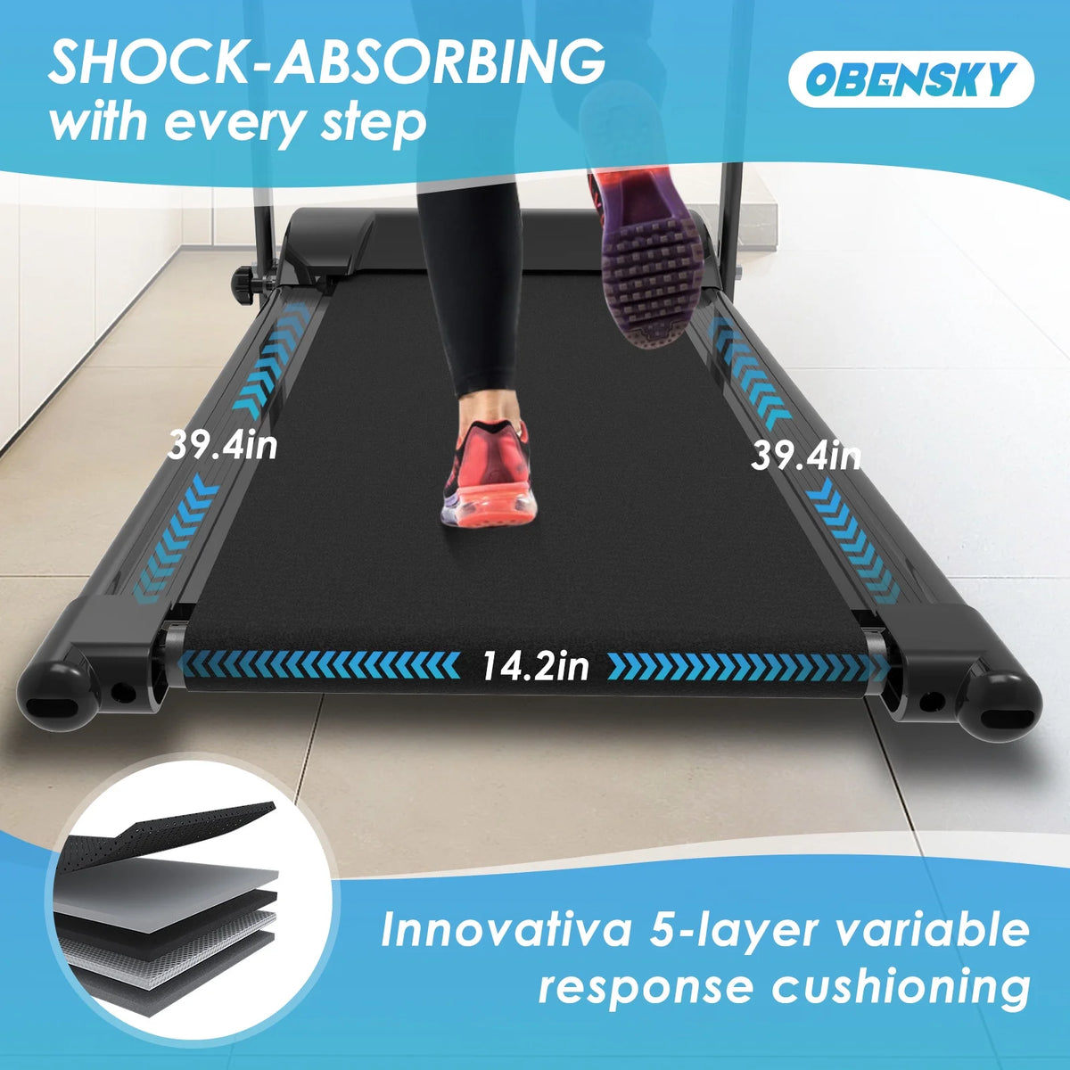 1000W Portable Foldable Treadmill X215